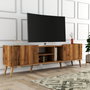 Hanah Home Lotus - 1340 Mueble de TV Rústico Bohemio Nogal